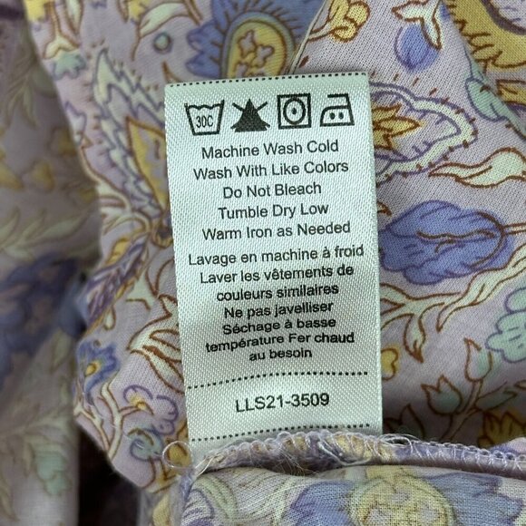 Love the Label Josepha Lavender Floral Ruffle Sleeve Blouse - Picture 9 of 10